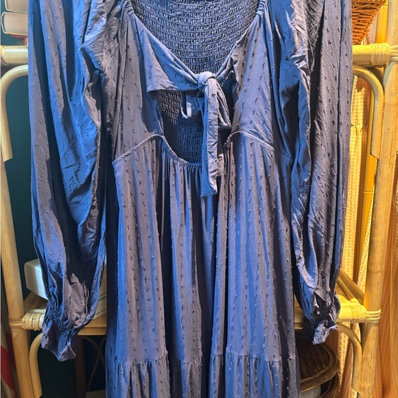 Penelope Rose Textured Maxi Dress with Long Sleeves- FP look a like - Picture 5 of 6